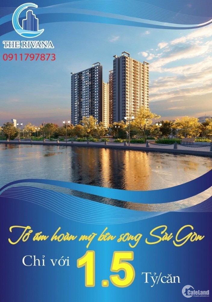 Với 500tr sở hữu ngay Căn Hộ view Sông Sài Gòn tuyệt đẹp!