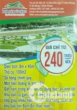 đất nền ngay trung tâm xã Bình Minh giá chỉ từ 240 triệu