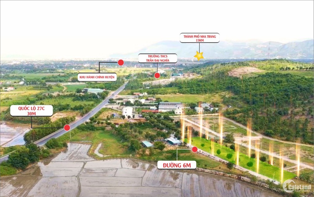 Đất nền Diên Hòa - Diên Khánh, cạnh quốc lộ 27C, Full Thổ, giá rẻ nhất khu vực