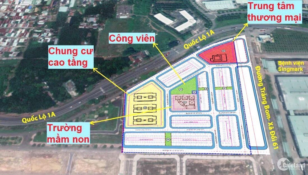 Bán đất mặt tiền Quốc lộ 1A - KCN Bàu Xéo, ngay Chợ Trảng Bom, Kinh doanh ngay..