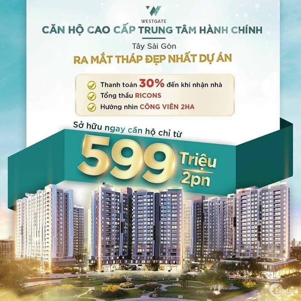 TT 15% 599Tr sở hữu ngay căn hộ UBNN BÌNH CHÁNH - 0939.588.518