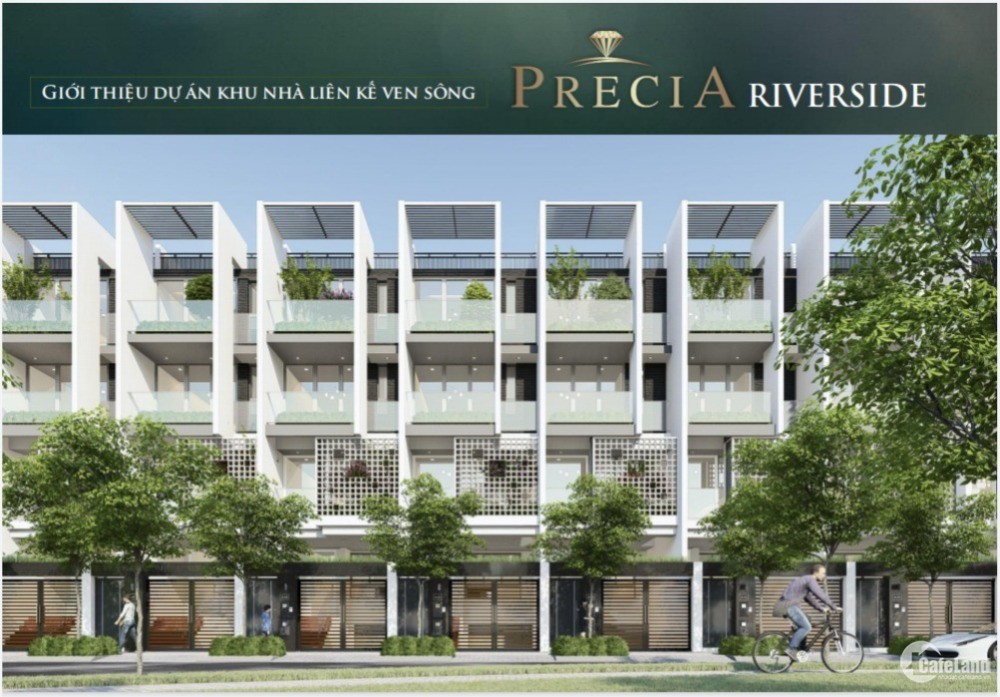 Ra mắt 12căn nhà phố liên kế Precia Riverside ngay trung tâm An Phú TP Thủ Đức