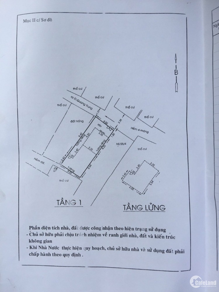Bán GẤP nhà hẻm 417 Quang Trung, P.10, Gò Vấp, 4.6x12m, 3.95 tỷ