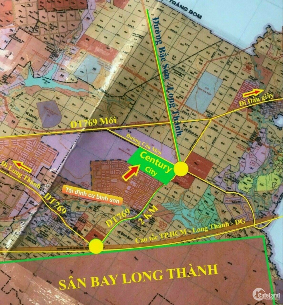 Đất nền dự án Century City gần sân bay Long Thành