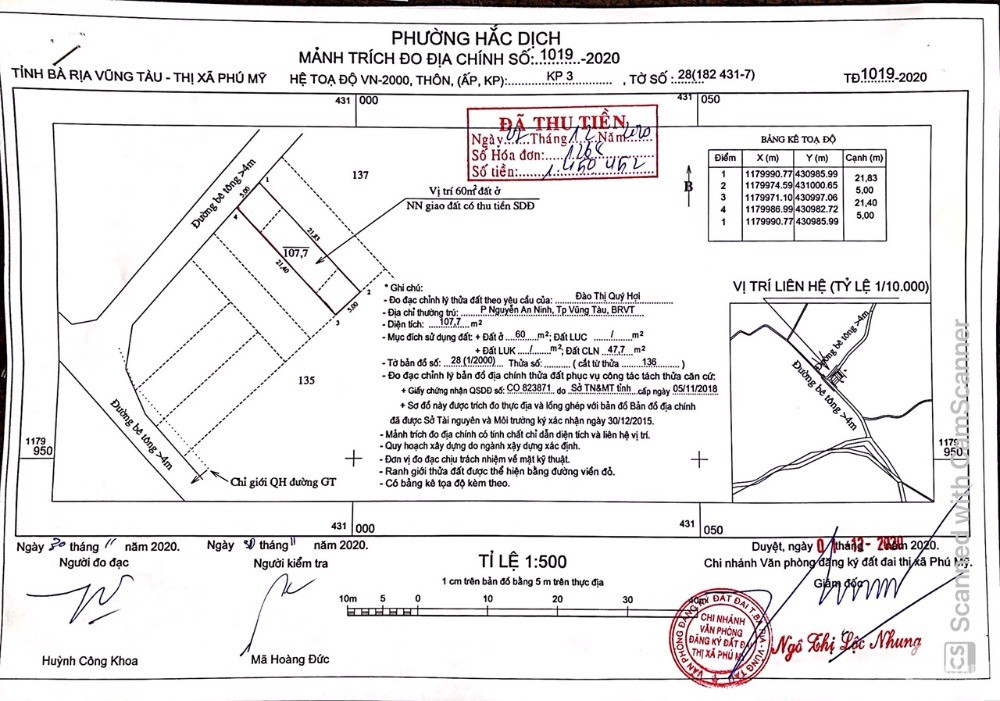 Cần bán Đất nền Khu dân cư Phú Mỹ 450HD chỉ 790 triệu/nền, giá rẻ nhất khu vực.