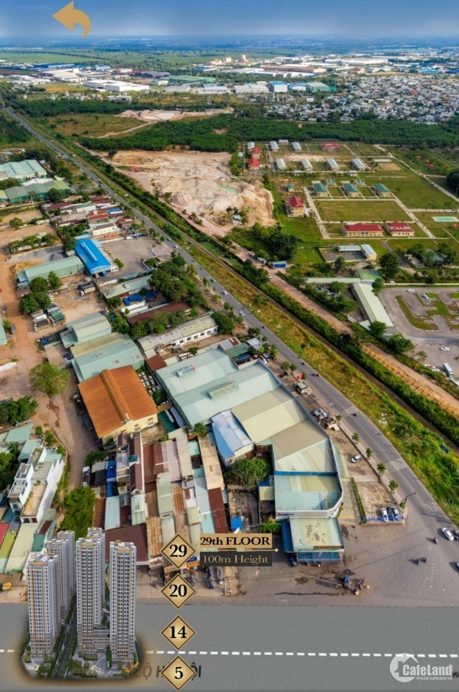 Căn hộ hạng sang ngay Trung tâm thành phố mới Biên Hòa, Cho vay lên tới 70%