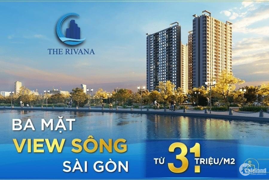 Căn hộ 3PN 2WC ban công rộng 1m8 view sông Sài Gòn thoáng mát