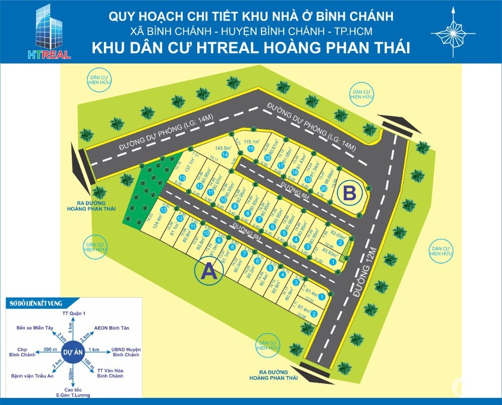 Bán nền thổ cư KDC đường Hoàng Phan Thái- Bình Chánh, SHR, đón đầu lên Quận.