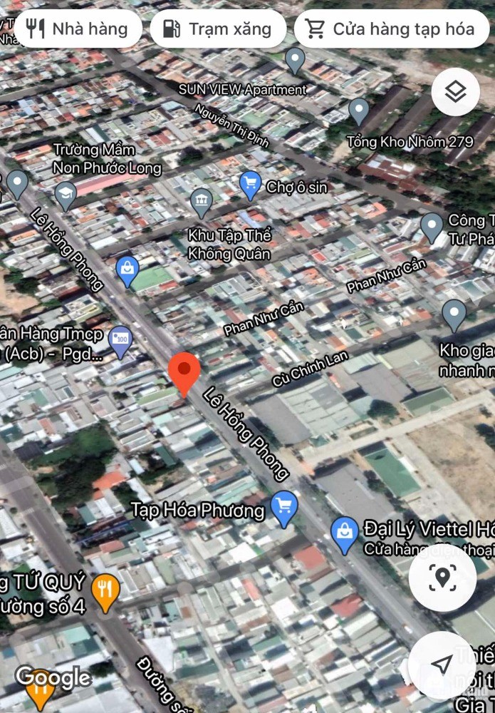 Bán lô đất mặt tiền đường Lê Hồng Phong tp Nha Trang . DT 118m2 Giá 6.9 Tỷ