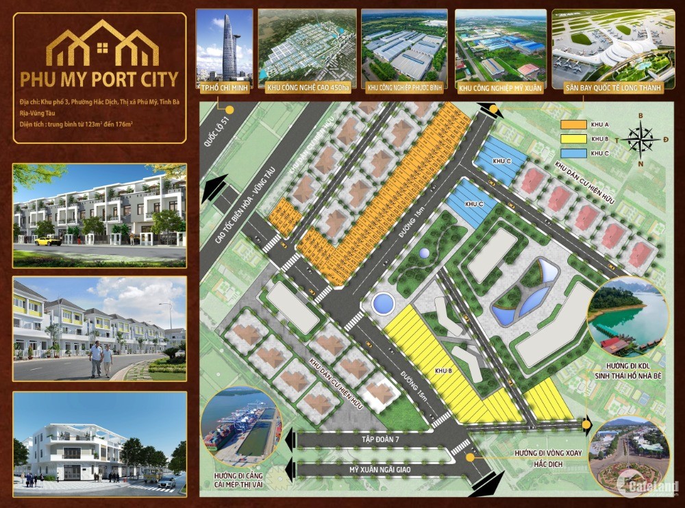 Đất thị xã Phú Mỹ trong tương lai không xa là TP cảng Phú Mỹ