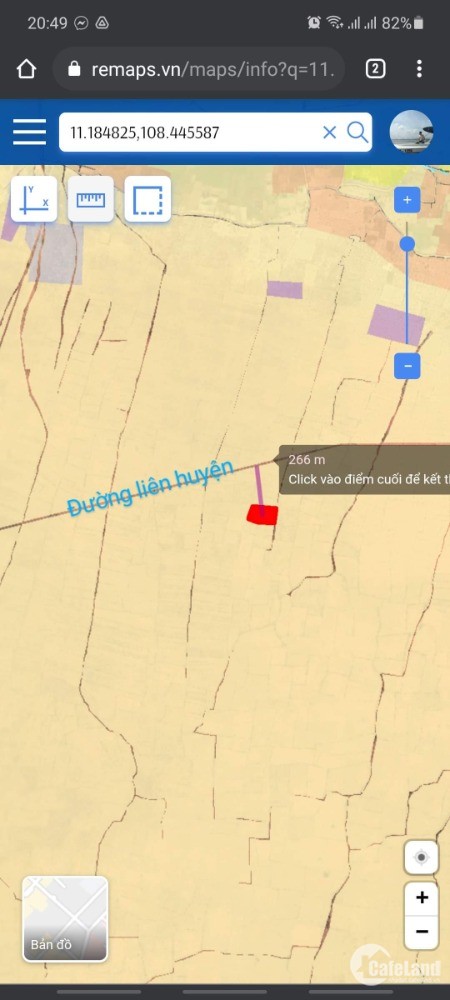 Lô đất đắc địa cách đường liên huyện 300m ở Bình Thuận