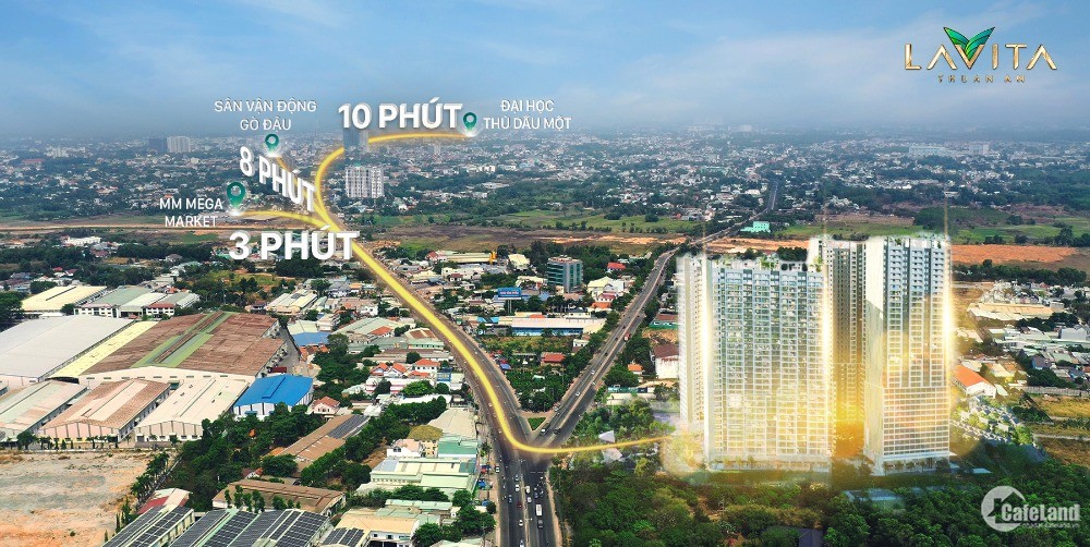 Offictel giá 1,2 tỷ tại Ql13 giáp Tp HCM dự án Lavita Thuận An - Hưng Thịnh