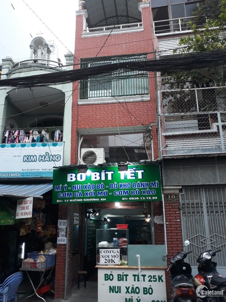 Bán nhà mặt tiền kinh doanh Huỳnh Khương An Quận Gò Vấp,3 Tầng Hướng Tây Bắc