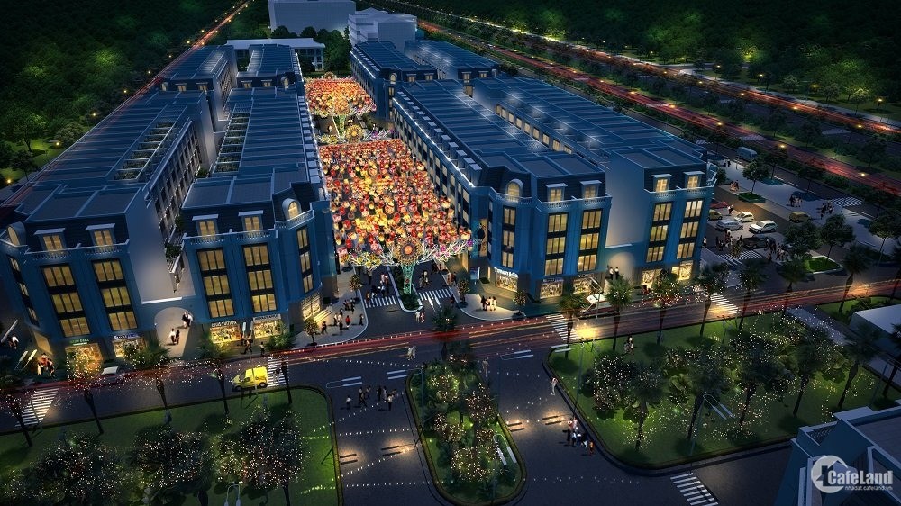 Giai đoạn 1 khu phố chợ đêm đầu tiên tại dự án APEC DIAMOND PARK LẠNG SƠN