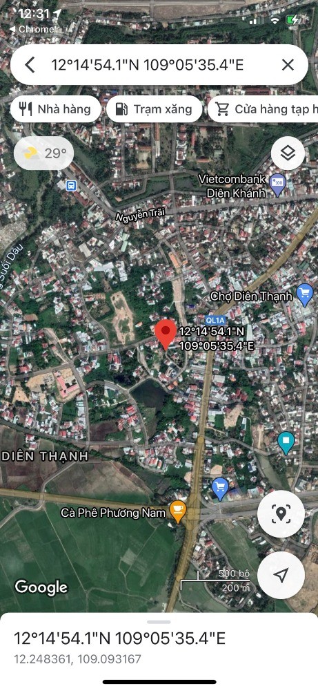 Bán lô đất giá rẽ xã Diên Thanh Huyện Diên Khánh chỉ 550 triệu/100m2