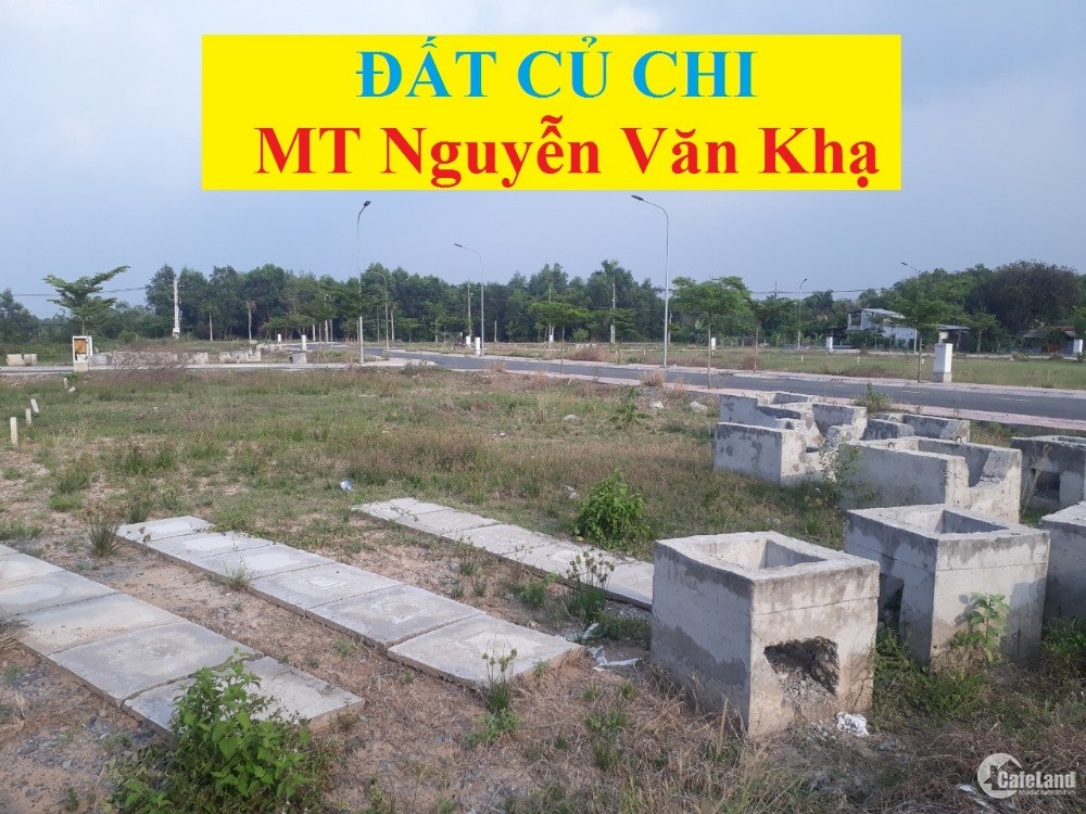 Đất mặt tiền đường Nguyễn Văn Khạ. SHR, XD tự do.