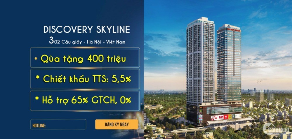 Ra mắt căn hộ 4 phòng ngủ trung tâm Quận Cầu Giấy dự án Discovery Skyline