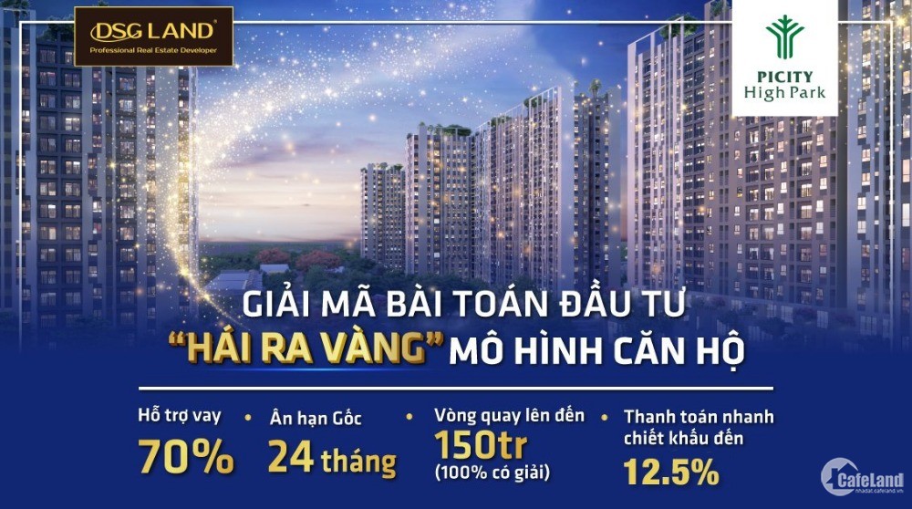 Giỏ hàng ” KINH THƯƠNG KỲ HỘI” 590 triệu nhận Căn hộ Picity High Park Q.120 o Sổ