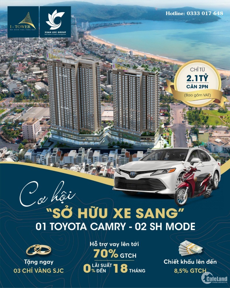 UPDATE Giá căn hộ 2PN view biển I-Tower Quy Nhơn
