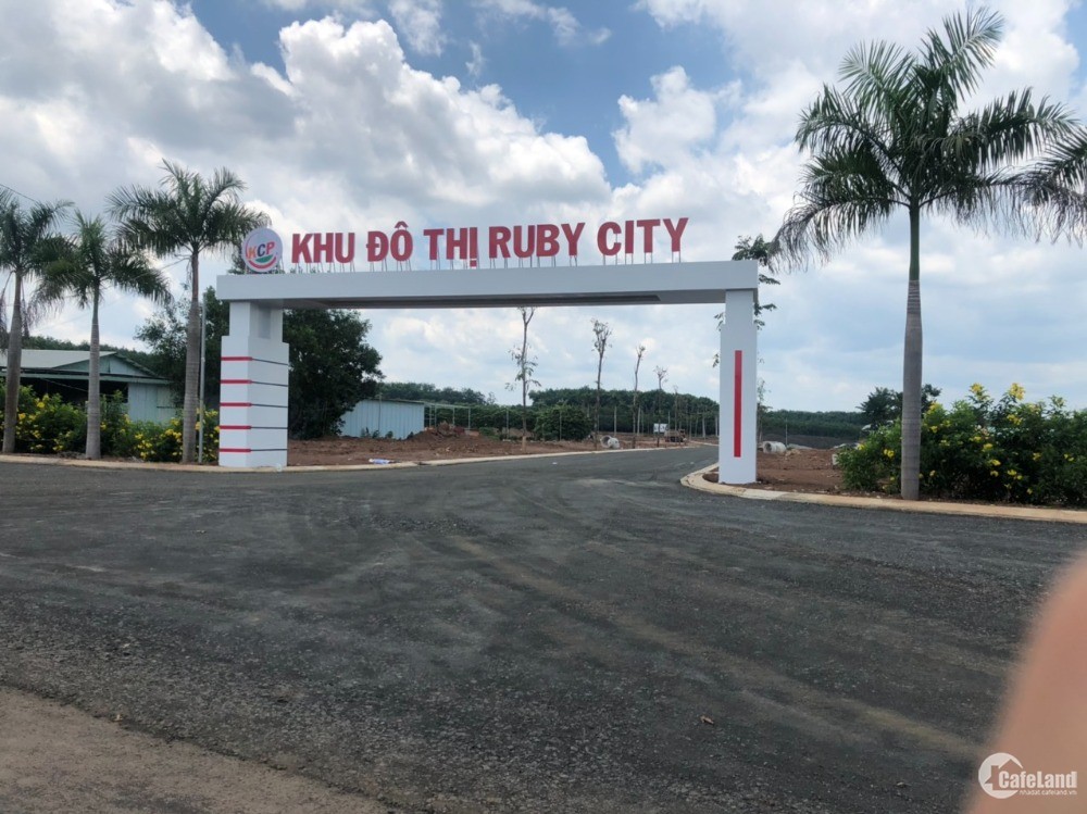 Dự án Ruby City, Đồng Xoài, Bình Phước, đối diện KCN Becamex Đồng Phú 6.300m2