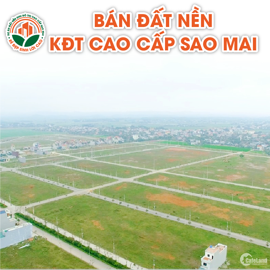 Mở bán 155 lô Vip đẹp nhất Khu đô thị cao cấp Sao Mai - Triệu Sơn - Thanh Hóa