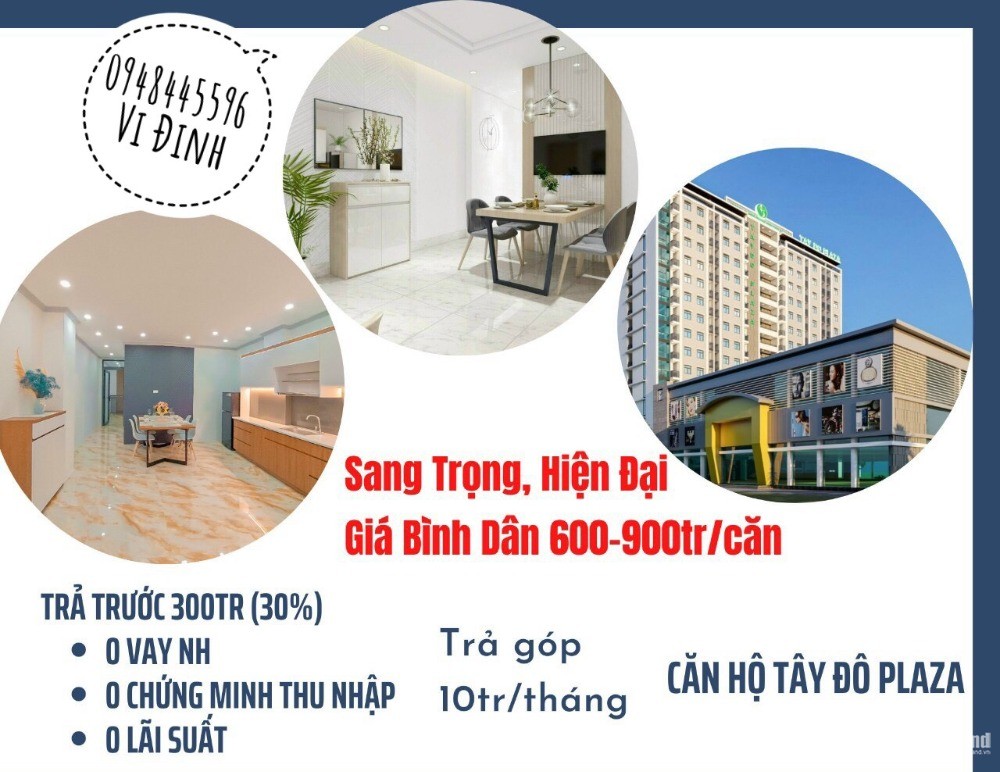 Đầu tư ngay giai đoạn đầu Căn Hộ Tây Đô Plaza sinh lời cao