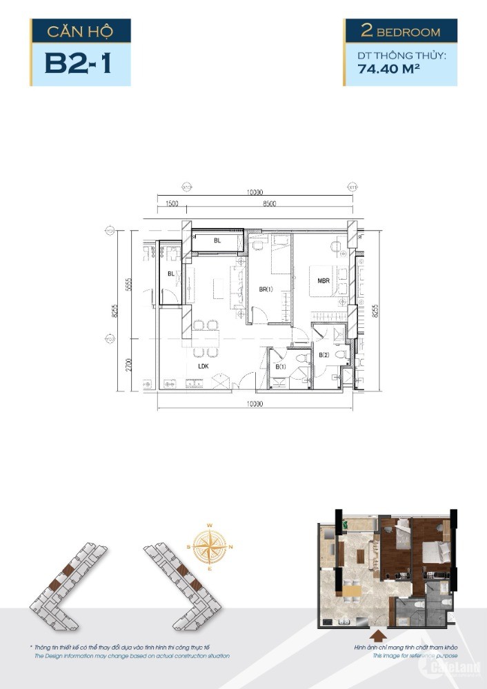 Căn hộ chuẩn Nhật The Minato, Q. Lê Chân, 74,4m2, tầng 10