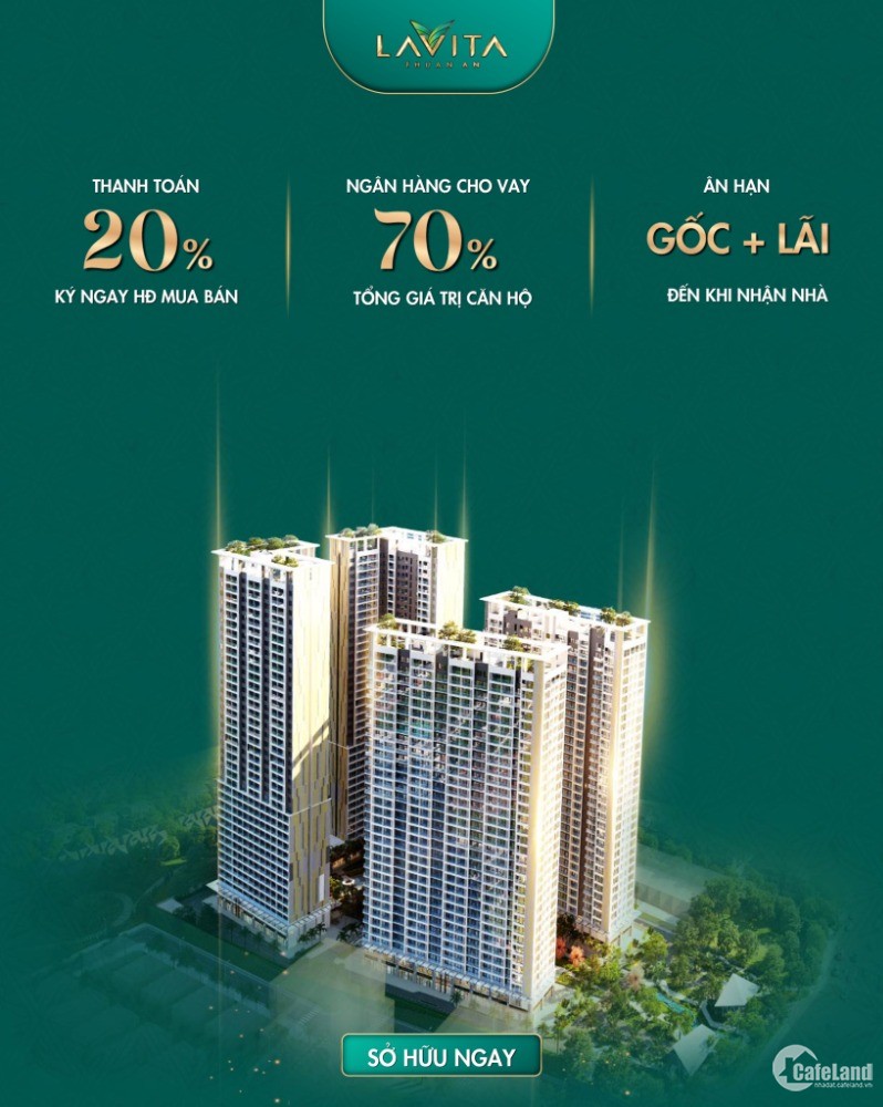 Cơ hội sở hữu ngay căn hộ resort 5 sao giá chỉ từ 1,9 tỷ.  Lavita Thuận An