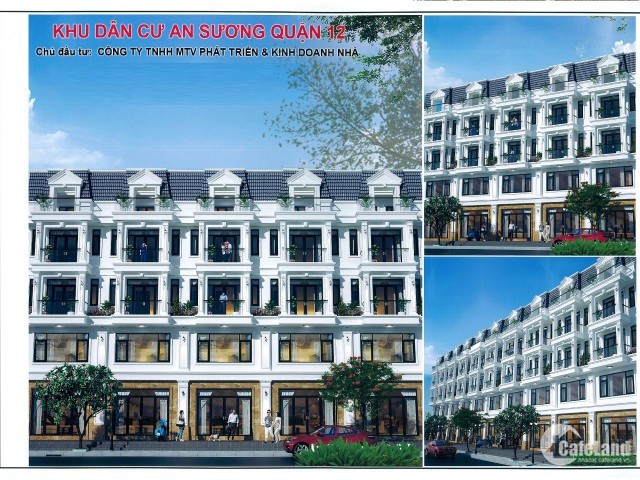 BÁN NHANH SHOPHOUSE MẶT TIỀN CHỢ AN SƯƠNG SỔ HỒNG SỞ HỮU LÂU DÀI BANK HỖ TRỢ VAY