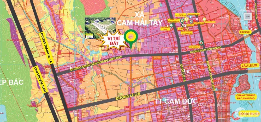 Bán 1 lô đất thổ cư giá rẻ Cam Lâm gần trục Đinh Tiên Hoàng chỉ từ 900TR/NỀN