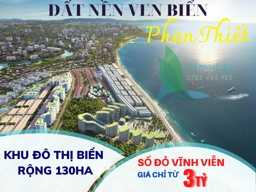 Lô mặt biển nội bộ chủ đầu tư dự án khu đô thị ngay trung tâm tp Phan Thiết