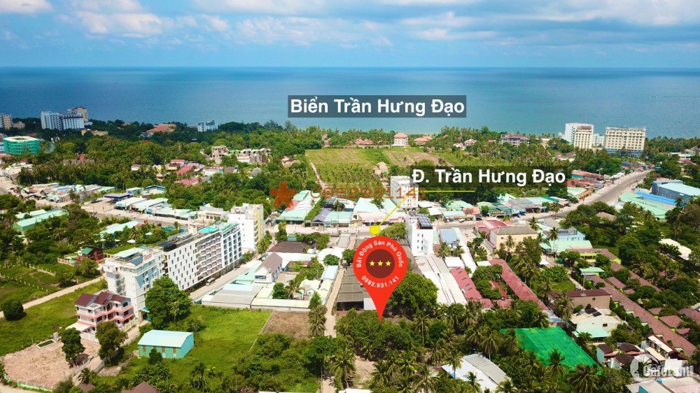 Cần bán mảnh đất 1000m xây khách sạn, biệt thự tại Trần Hưng Đạo TP Phú Quốc
