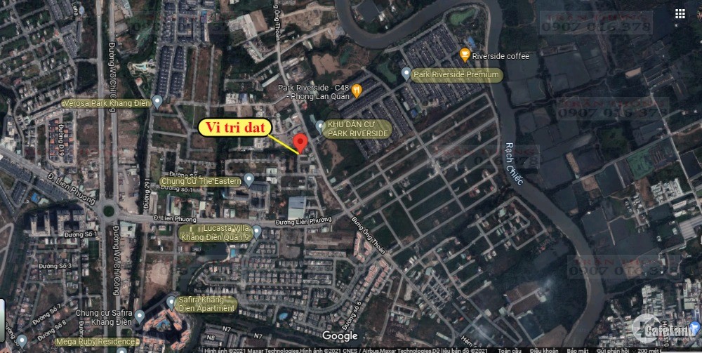 Bán đất đường Bưng Ông Thoàn Phường Phú Hữu Quận 9, ngang 7m LH 0907016378