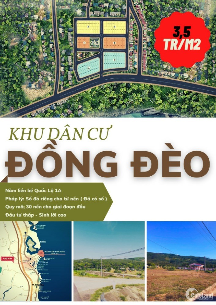 Nhà đất Tuy An-Phú Yên Khu dân cư Đồng Đèo-Ql 1a _sổ hồng
