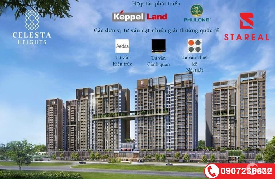 Mở bán căn hộ Celesta Heights, mặt tiền Nguyễn Hữu Thọ, chủ đầu tư Keppel Land