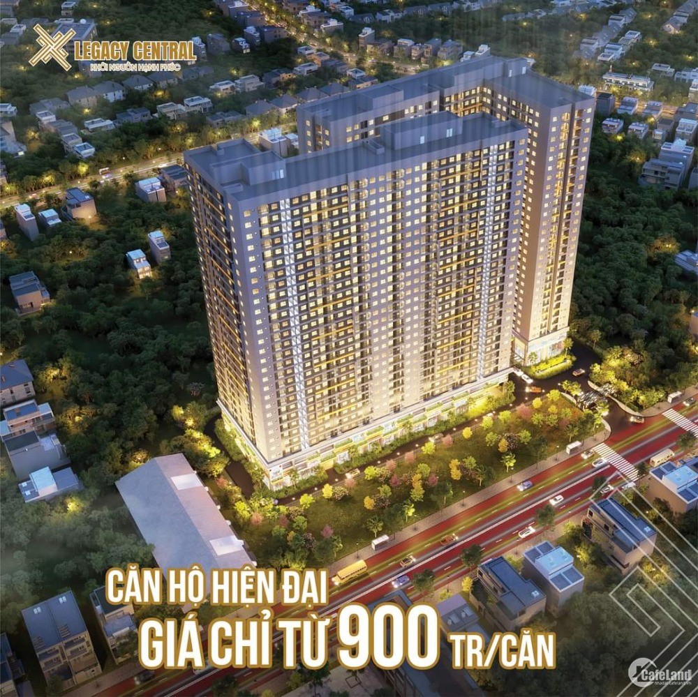 ắn hộ Legacy Central Thuận An giá rẻ 900tr, thiết kế hiện đại, OCB hỗ trợ 75%