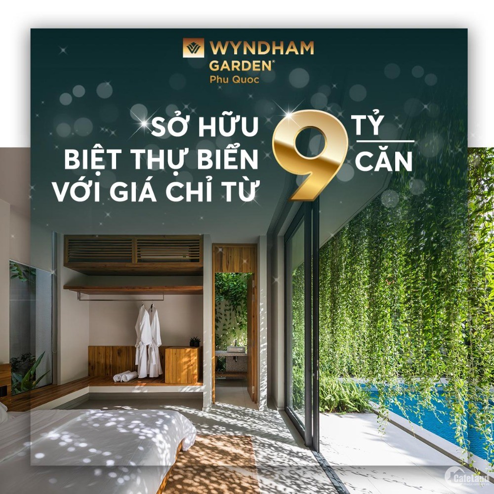 Biệt thự Wyndham Phú Quốc chuẩn 5*, Cam kết lợi nhuận 10%/năm, hồ bơi riêng