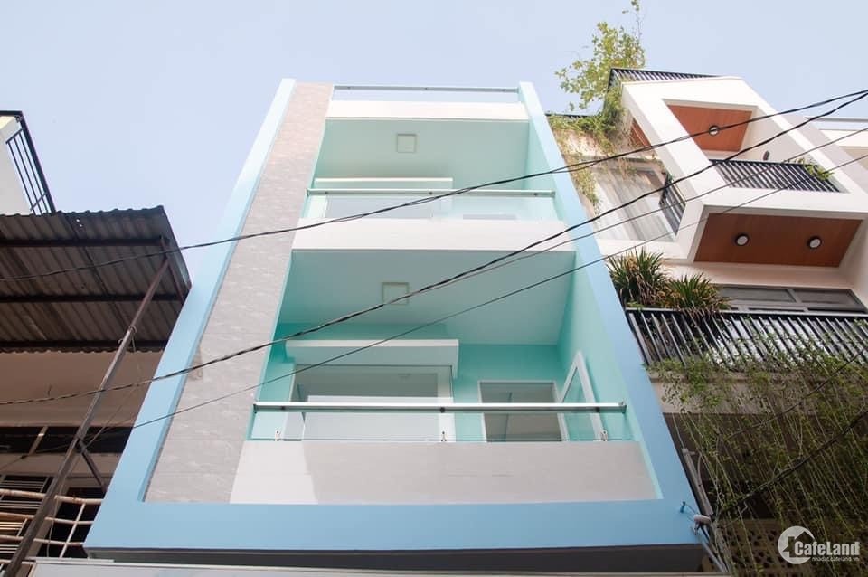 Nhà kế Aeon Tân Phú, 60m2, 4 tầng, hẻm xe hới, nhà mới, giá rẻ.