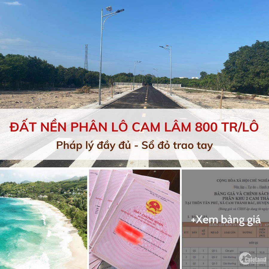 39 lô Phân Khu 2 - KPL Cam Thành Bắc cơ hội x2 x3 tài sản