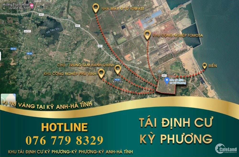 NỢ NGÂN HÀNG, BÁN LỖ LÔ ĐẤT KHU TĐC KỲ PHƯƠNG - TX.KỲ ANH - DT 425m2 - NGANG 17m