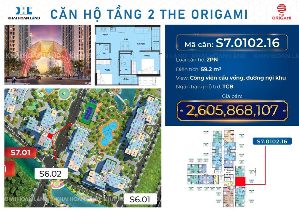 Căn hộ Origami Q9 nhận nhà ở ngay Hỗ trợ vay 100%, lãi suất 0% lên tới 11 tháng