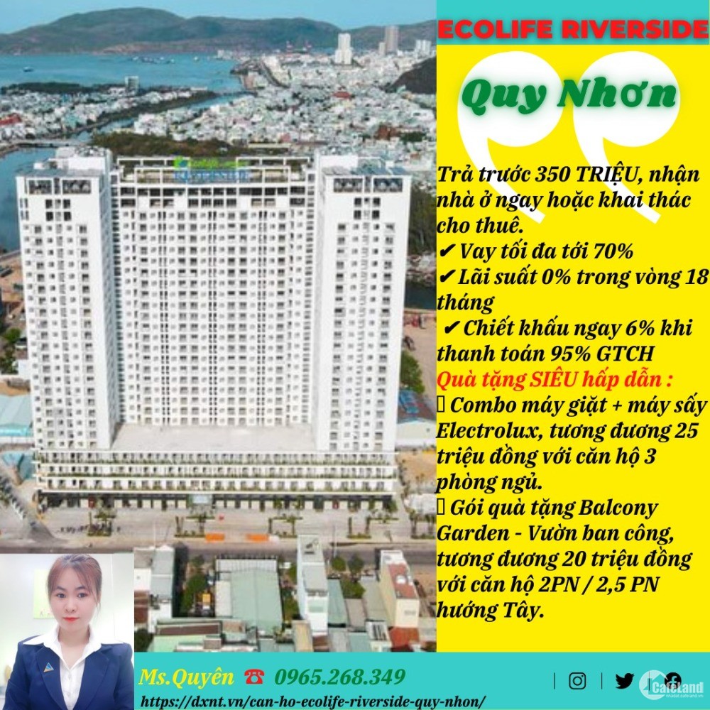 Bán Chung Cư Giá Rẻ Quy Nhơn - Từ 350 triệu nhận nhà ngay 0965.268.349