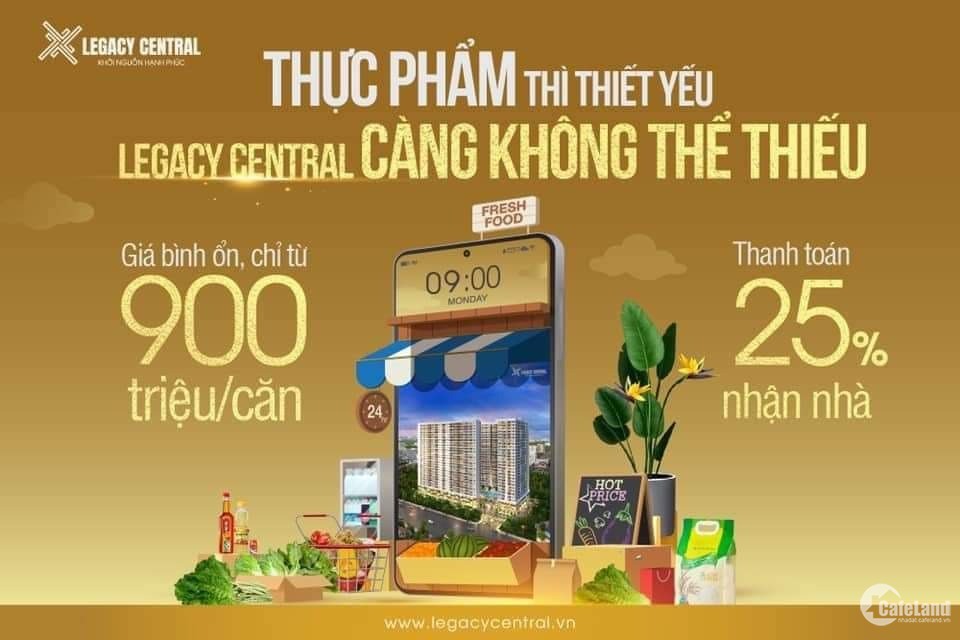 Căn hộ trung tâm TP Thuận An, ngân hàng hỗ trợ 75% chỉ cần tt 225 triệu nhận nhà