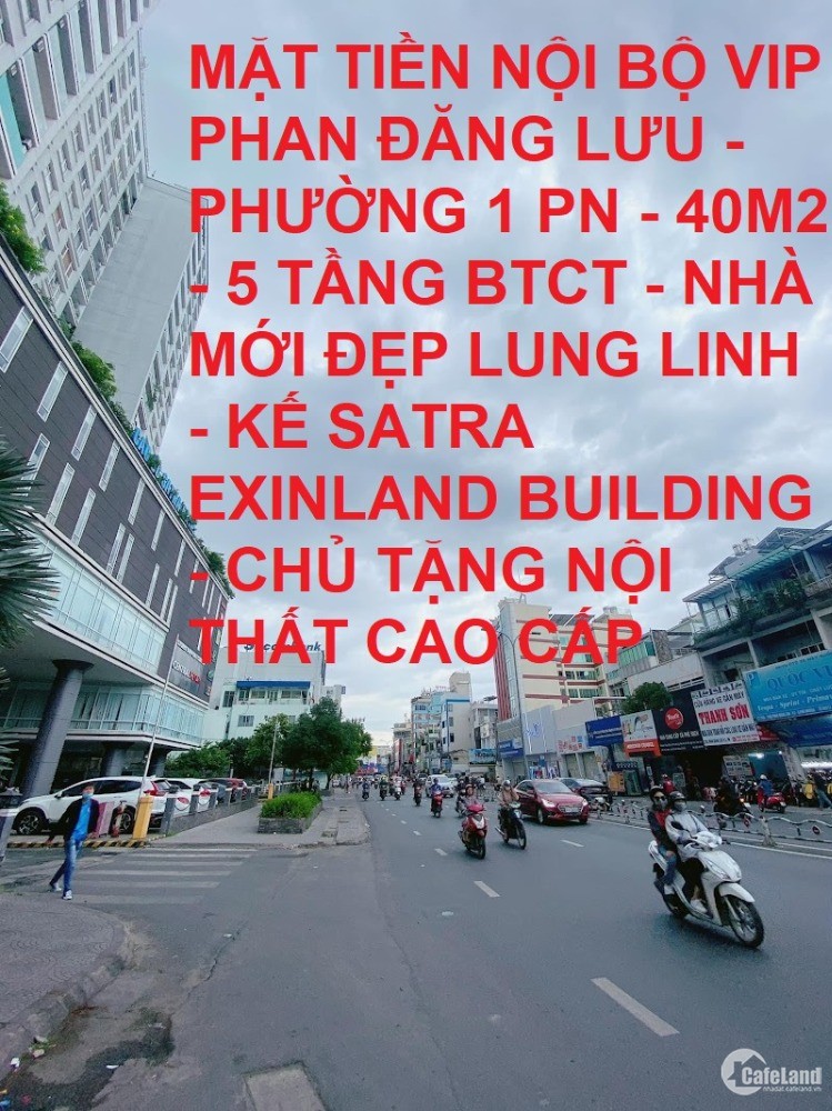 Bán nhà mặt tiền 5 tầng Phan Đăng Lưu P1 PN 40m2 giá giảm còn 9.49 tỷ