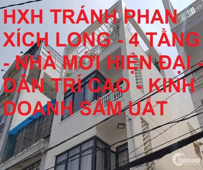 Bán nhà mới hẻm xe hơi tránh Phan Xích Long 40m2 giá chỉ 9.8 tỷ P3 PN