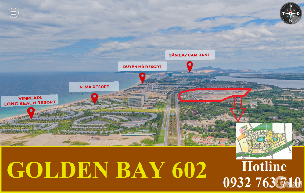 Ra gấp nền góc mảng xanh D5-X, Golden Bay 602 ; giá 17 tr/m2, LH: 0932 763 710