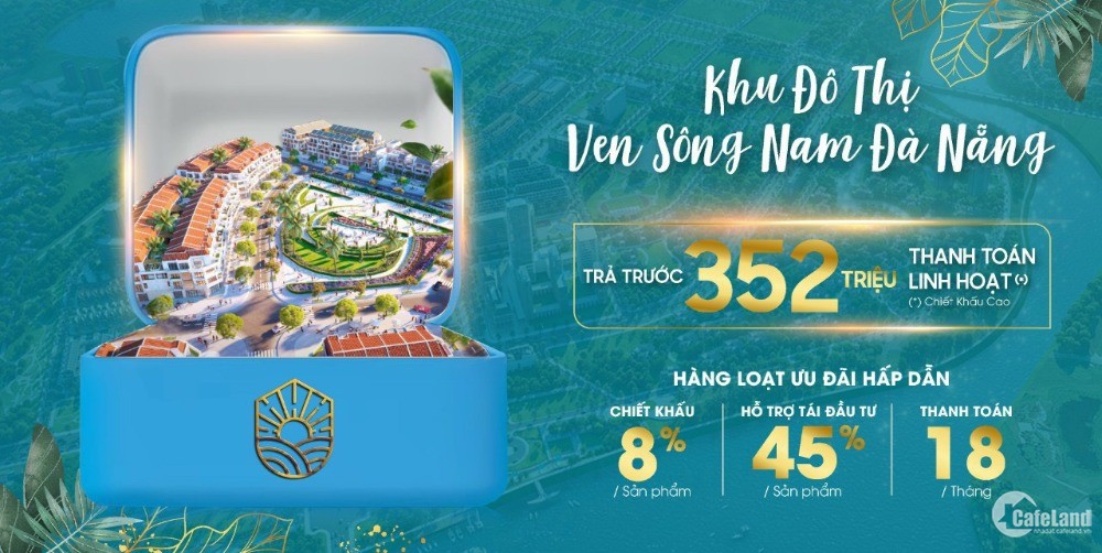 Cực nóng với khu đô thị phía Nam Đà Nẵng - TT 352tr sở hữu - Trả góp 18 tháng!!