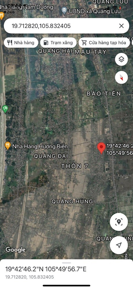 Bán đất trục chính ủy ban xã Quảng Giao, huyện Quảng Xương, Thanh Hóa