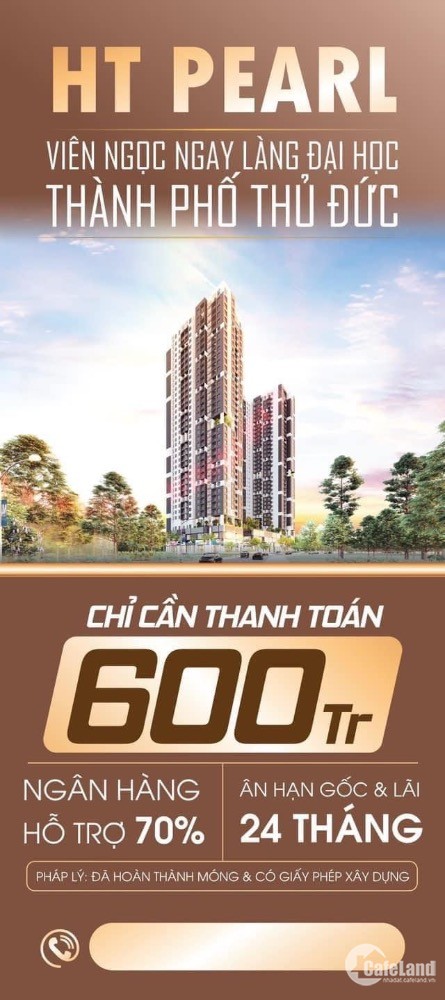 Thanh Toán 600TR Sở Hữu Căn 2PN Ở Dự Án HT Pearl