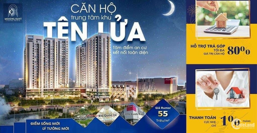 Căn hộ Moonlight Bình Tân, ưu đãi trả góp nhẹ nhàng